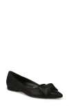 Naturalizer Havana Bow Pointed Toe Flat In Black