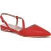 Naturalizer Hawaii Pointed Toe Slingback Flat In Maserati Red