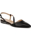 Naturalizer Hawaii Womens Leather Pointed Toe Slingbacks In Black Leather
