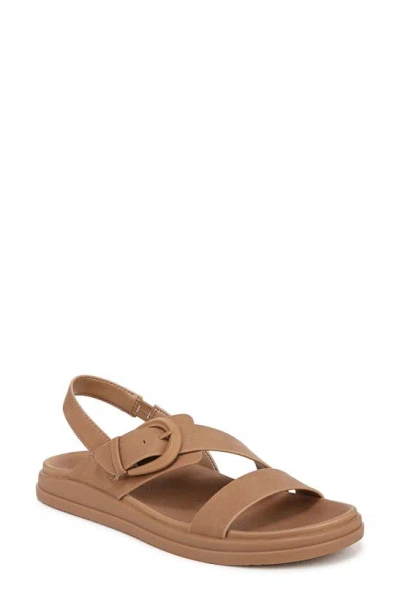 Naturalizer Hope Slingback Sandal In Cookie Dough Faux Leather