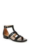 Naturalizer Huda Cage Sandal In Black Faux Leather