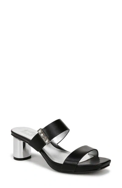 Naturalizer Ida Sandal In Black Faux Leather