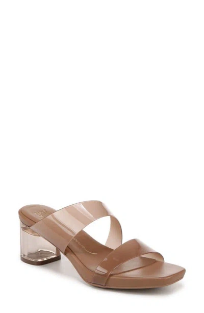 Naturalizer Illuminate Block Heel Slide Sandal In Brown