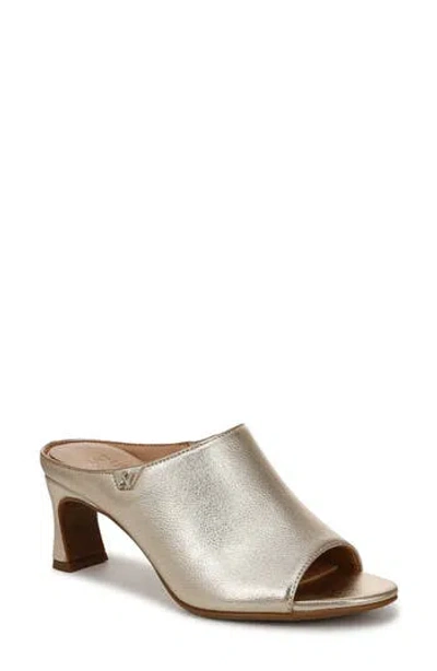Naturalizer Imogen Slide Sandal In Champagne Faux Leather