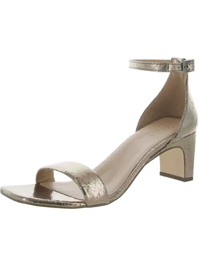 Naturalizer Iriss Womens Ankle Strap Heels In Gold