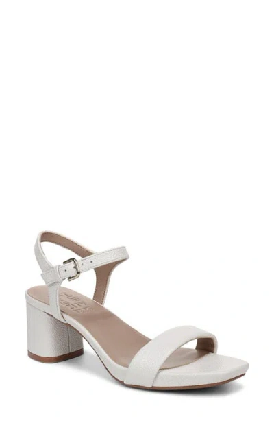 Naturalizer Izzy Block Heel Sandal In White