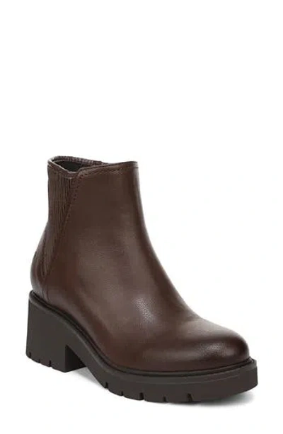 Naturalizer Janet Faux Leather Bootie In Brown