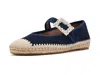 Naturalizer Java Mary Jane Espadrille Flat In Blue