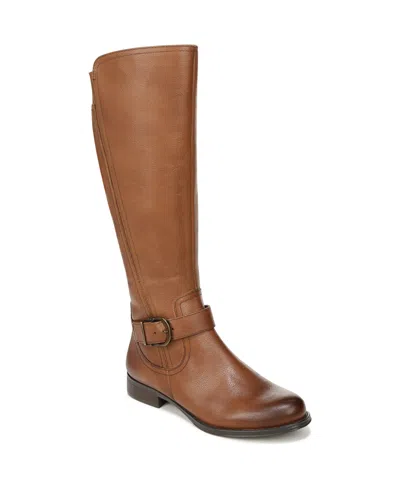 NATURALIZER JAYA WIDE CALF KNEE HIGH BLOCK HEEL RIDING BOOTS