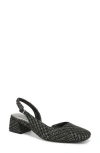 Naturalizer Jayla Mid-heel Square Toe Slingback Pumps In Black
