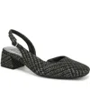 Naturalizer Jayla Mid-heel Square Toe Slingback Pumps In Black