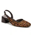 Naturalizer Jayla 2 Genuine Calf Hair Slingback Pump In Brown Multi Leopard Calf Hair