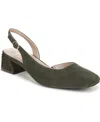 Naturalizer Jayla Mid-heel Square Toe Slingback Pumps In Animal Print