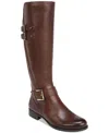 Naturalizer Jessie Knee High Riding Boot In Chocolate Leather