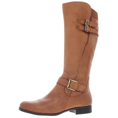 Naturalizer Jessie Womens Leather Riding Boots In Multi