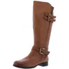Naturalizer Jessie Womens Leather Wide Calf Riding Boots In Multi
