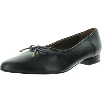 Naturalizer Joiner Womens Bow Leather Pumps In Black