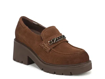 Naturalizer Jolee Platform Loafer In Maple Suede
