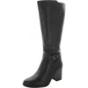 Naturalizer Joslynn Womens Faux Leather Wide Calf Knee-high Boots In Black