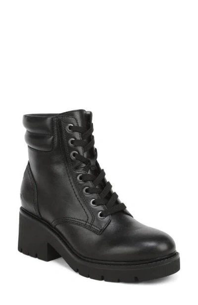 Naturalizer Jovani Lace Up Leather Boot In Black
