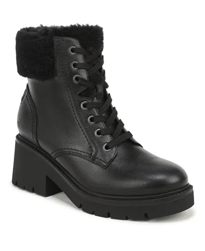 Naturalizer Jovani-cozy Round-toe Block-heel Boots In Black
