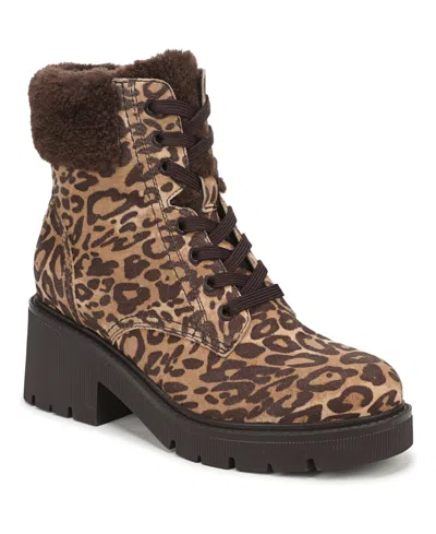 Naturalizer Jovani-cozy Round-toe Block-heel Boots In Brown