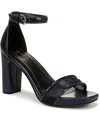Naturalizer Joy Studded Ankle Strap Sandal In Midnight Blue Faux Leather,fabric