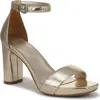 Naturalizer Joy Ankle Strap Sandal In Gold