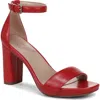 Naturalizer Joy Ankle Strap Sandal In Red
