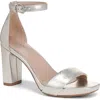 Naturalizer Joy Ankle Strap Sandal In Silver