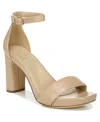 Naturalizer Joy Square Toe Ankle Strap Dress Sandals In Gold