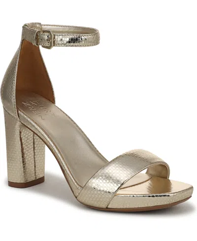 NATURALIZER JOY SQUARE TOE ANKLE STRAP DRESS SANDALS