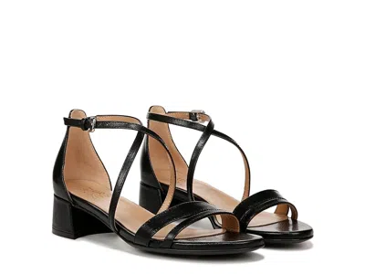 Naturalizer June Strappy Low Block Heel Dress Sandal In Black