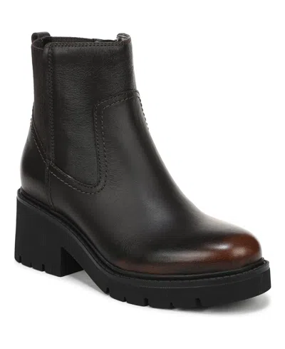Naturalizer Juni Lug Sole Block Heel Chelsea Boots In Black