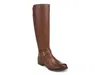 Naturalizer Juno Leather Riding Boot In Brown