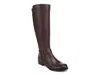Naturalizer Juno Leather Riding Boot In Brown