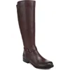 Naturalizer Juno Leather Riding Boot In Brown