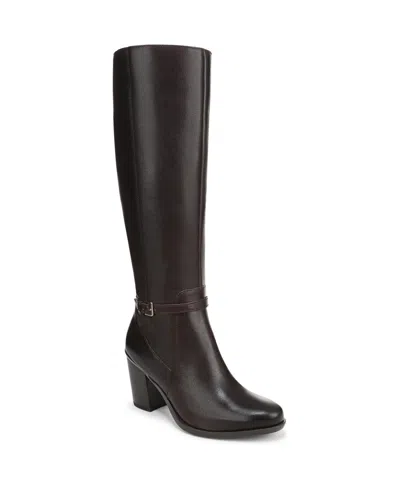Naturalizer Kalina Wide Calf Knee High Boots In Brown