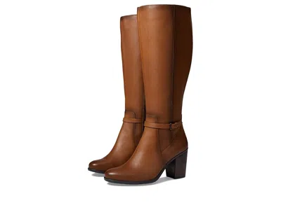 Naturalizer Kalina Wide Shaft Women's Shoes Cider Spice Leather: 8 Ww (e) In Brown