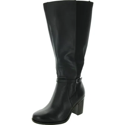 NATURALIZER KALINA WOMENS EXTRA WIDE CALF LEATHER KNEE-HIGH BOOTS