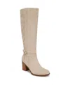 Naturalizer Kamila Block Heel Boot In Deep Porcelain Suede