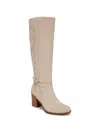 Naturalizer Kamila Block Heel Boot In White