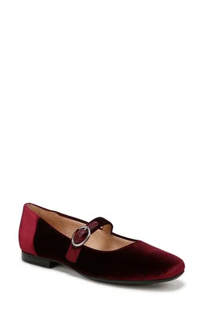 Naturalizer Kelly Mary Jane Flat In Cabernet Sauvignon Velvet