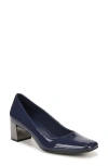 Naturalizer Karina Block Heel Pump In Midnight Blue