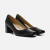Naturalizer Karina Pump G5099l1-001 Black Leather Block Heel Hawk218 In Black