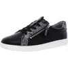 Naturalizer Karine Womens Faux Leather Casual And Fashion Sneakers In Black