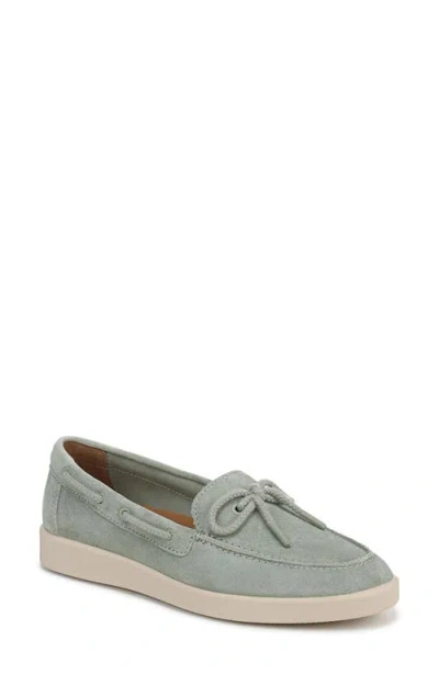 Naturalizer Keelboat Boat Shoe In Pistachio Green Suede