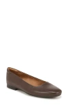 Naturalizer Maxwell Womens Leather Slip On Ballet Flats In Chocolate Bar Leather