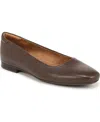 Naturalizer Maxwell Womens Leather Slip On Ballet Flats In Chocolate Leather