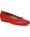 Naturalizer Kelly-ballet Womens Leather Flats Ballet Flats In Crimson Leather